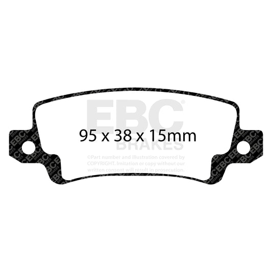 EBC Redstuff 3000 Series Sport Brake Pad Set (DP31458C)