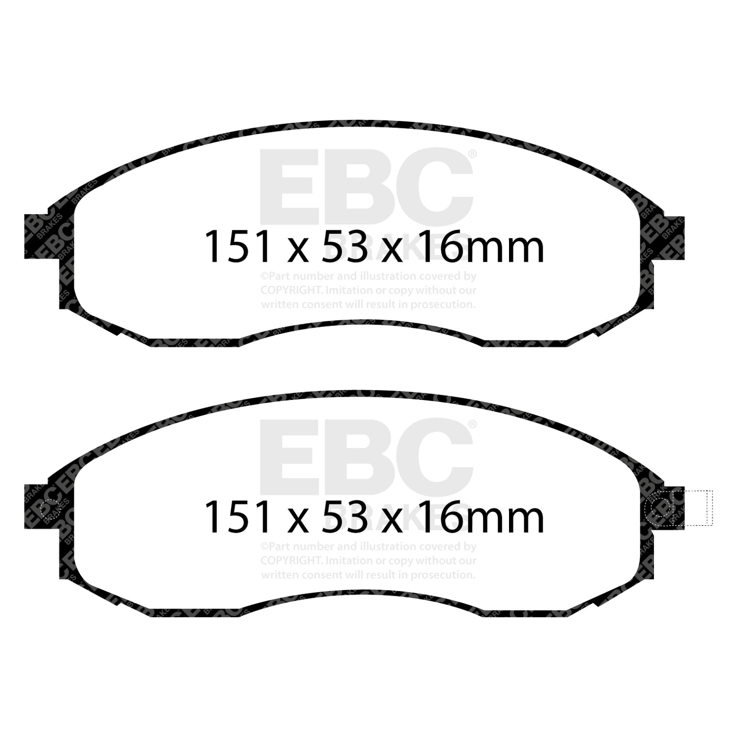 EBC Brakes Pad  and  Disc Kit (PD01KF1046)