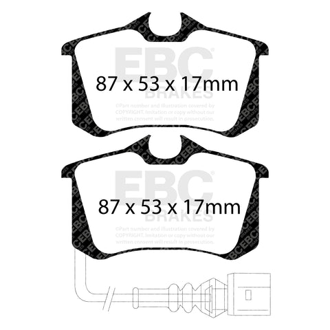 EBC Orangestuff 9000 Series Race Brake Pad Set (DP91497)