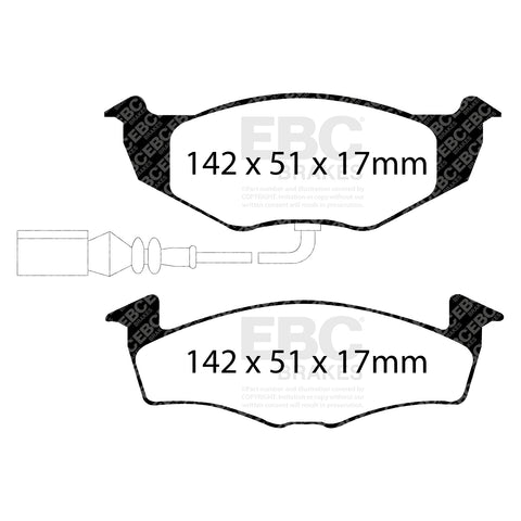EBC Brakes Pad and Disc Kit (PDKF1798)