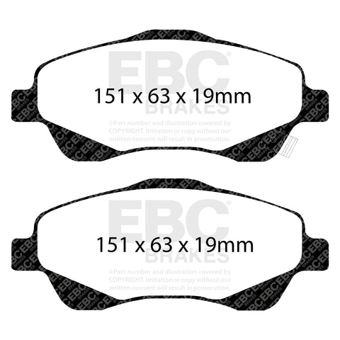 EBC Brakes Pad and Disc Full vehicle Kit (PD40K1804)