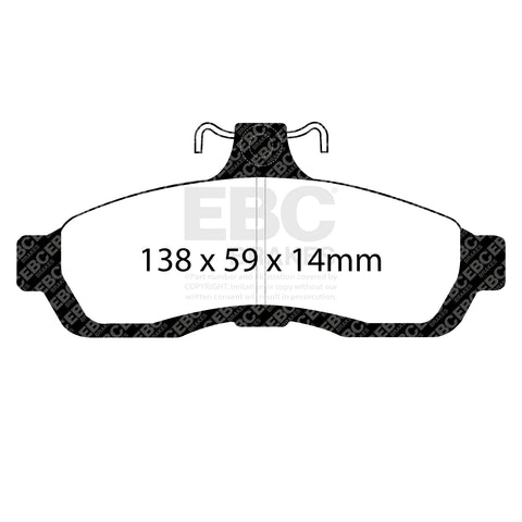 EBC Redstuff 3000 Series Sport Brake Pad Set (DP31502C)