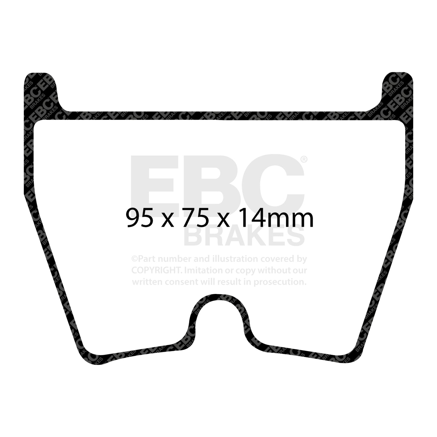 EBC Yellowstuff 4000 Series Street and Track Brake Pad Set (DP41513R)
