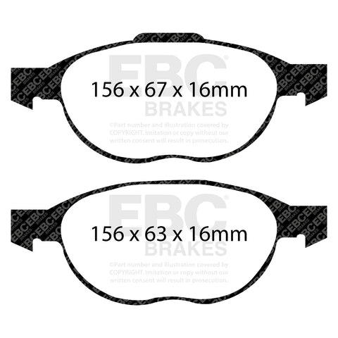 EBC Brakes Pad and Disc Kit (PD16KF036)