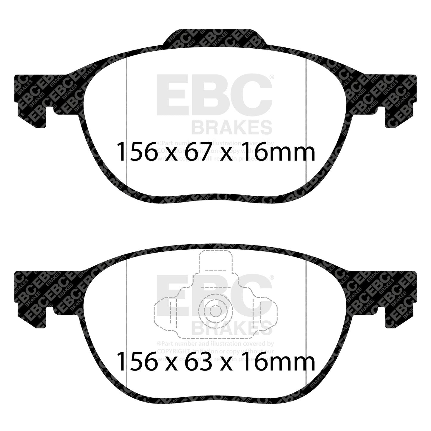 EBC Ultimax OE Replacement Brake Pad Set (DP1524)