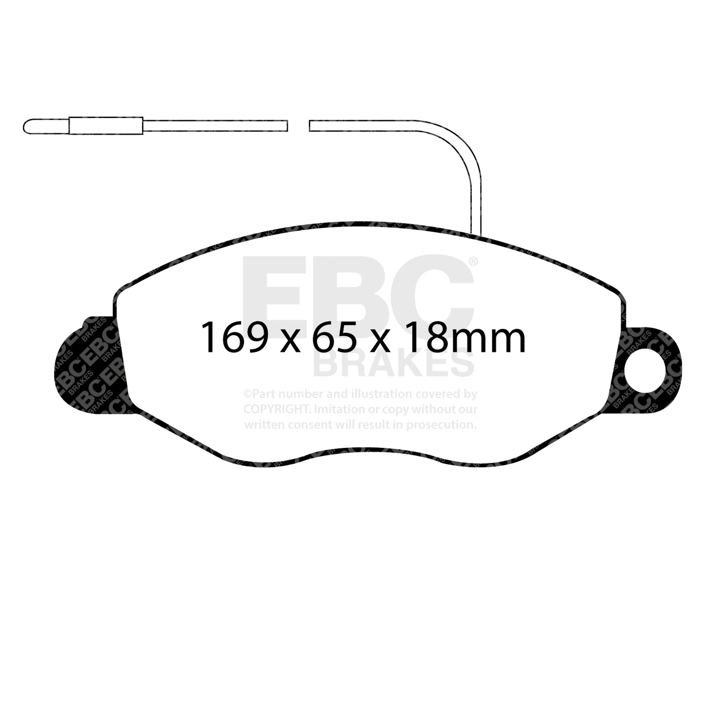 EBC Ultimax OE Replacement Brake Pad Set (DP1529)