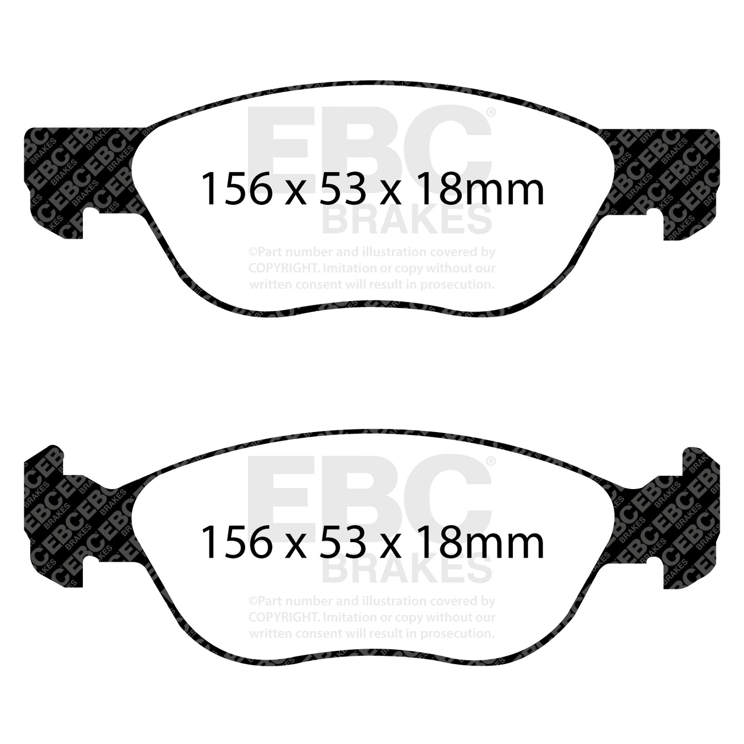 EBC Ultimax OE Replacement Brake Pad Set (DP1530)