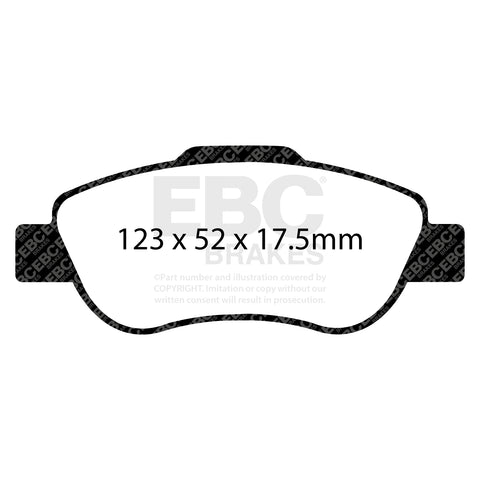 EBC Ultimax OE Replacement Brake Pad Set (DP1573)