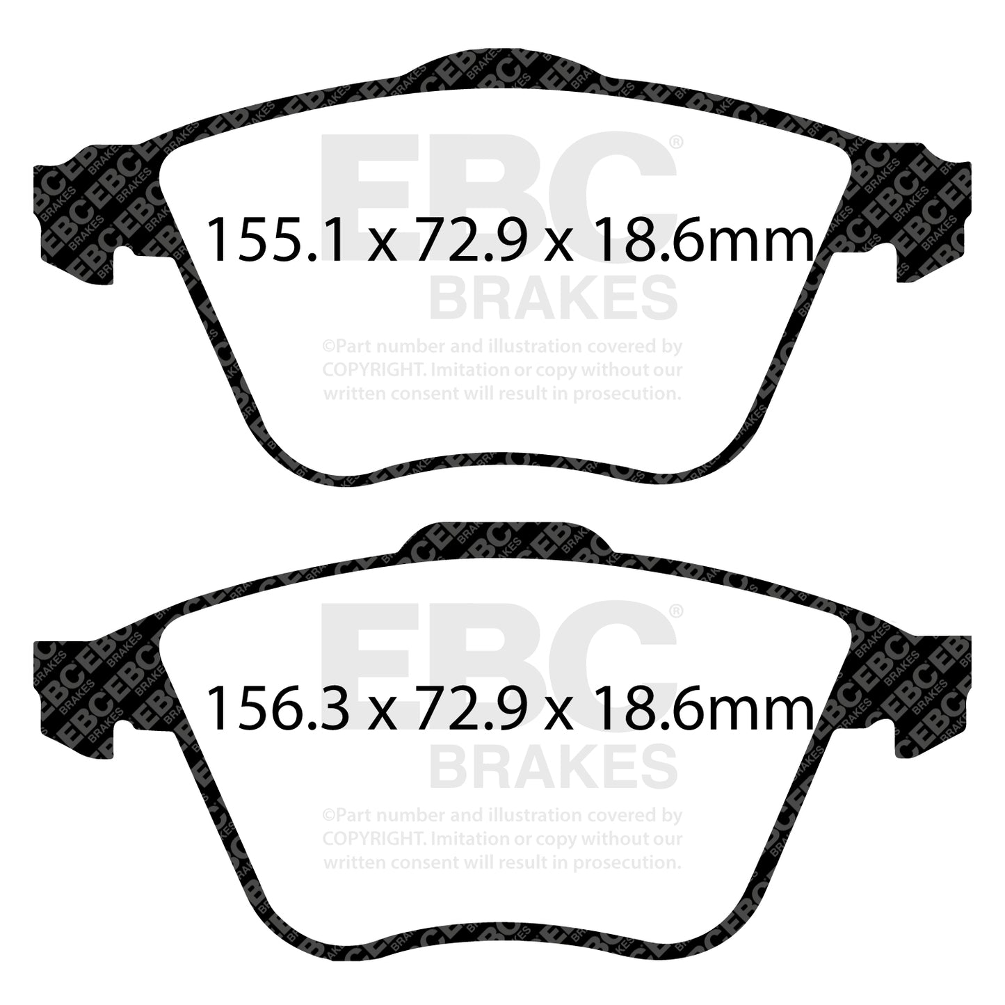 EBC Brakes Pad and Disc Full vehicle Kit (PD40K743)