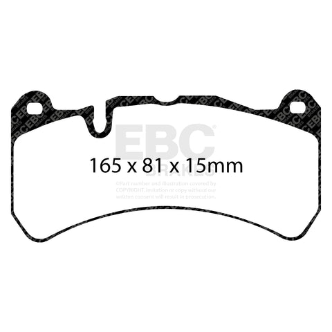 EBC Brakes RP1 Racing Pad (DP81591RP1) Front