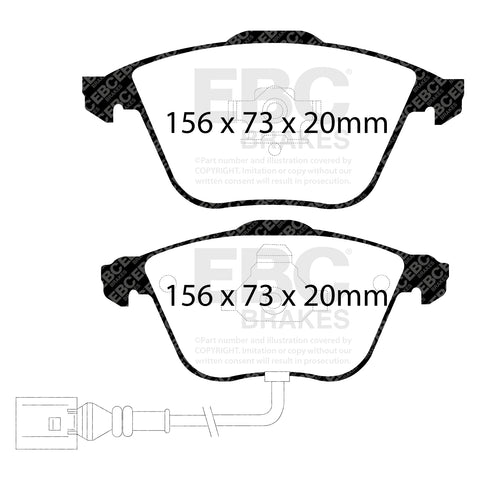 EBC Racing RP-1 Track and Race Brake Pads (DP81594RP1)