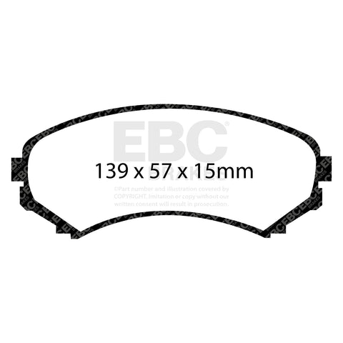 EBC Ultimax OE Replacement Brake Pad Set (DP1619)