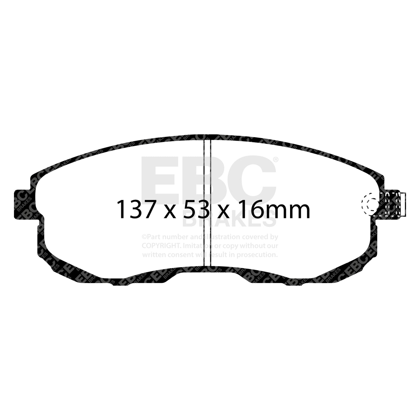 EBC Brakes RPX Racing Pad (DP81636RPX) Front