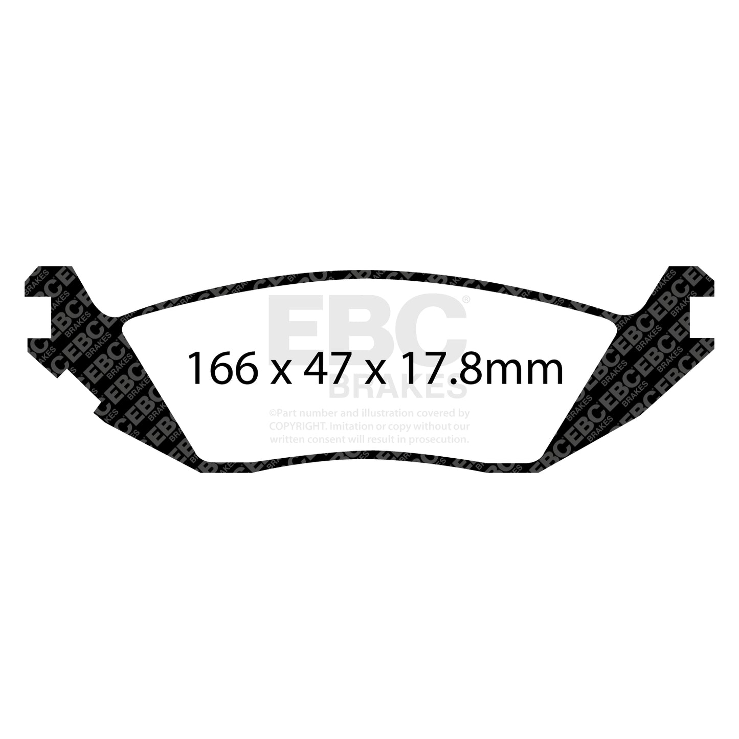 EBC ED Brake Pad Light Truck, Jeep and SUV Set (ED91639)