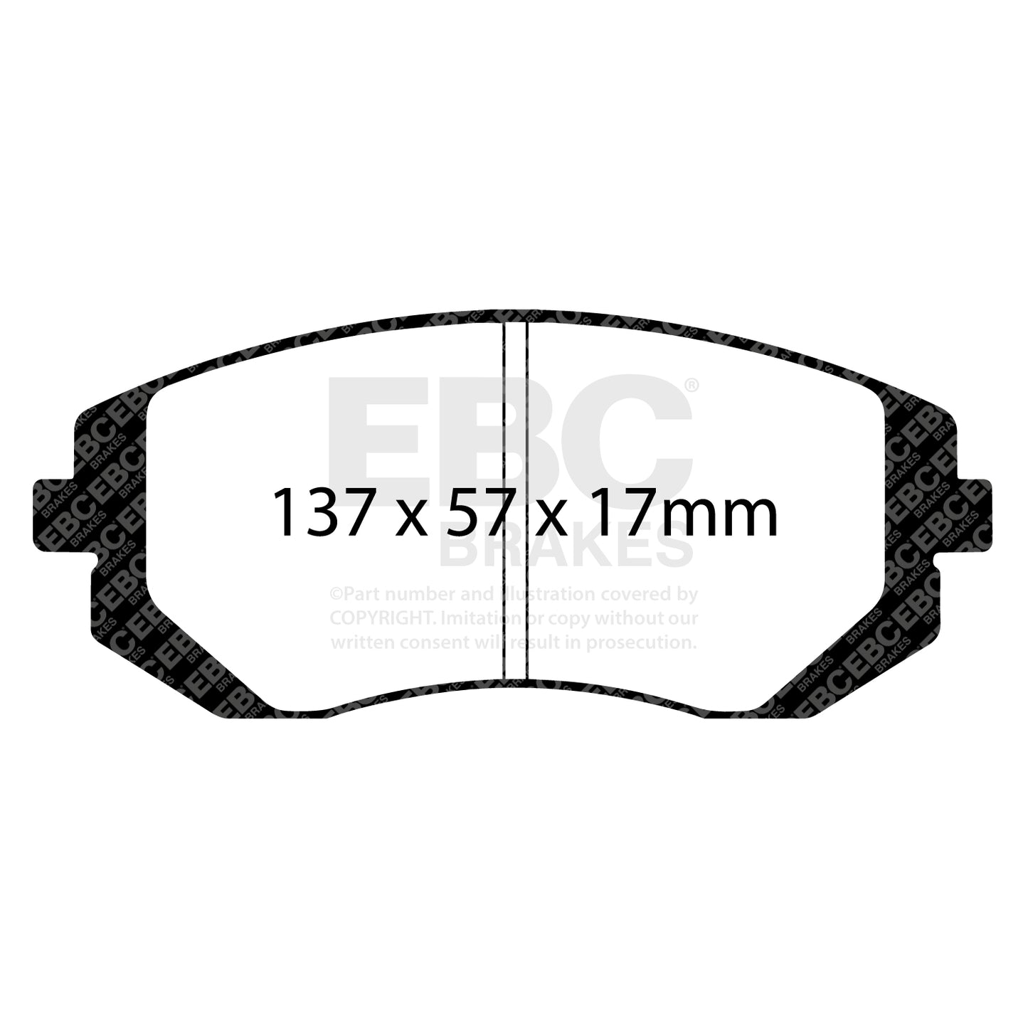 EBC Racing RP-1 Track and Race Brake Pads (DP81661RP1)