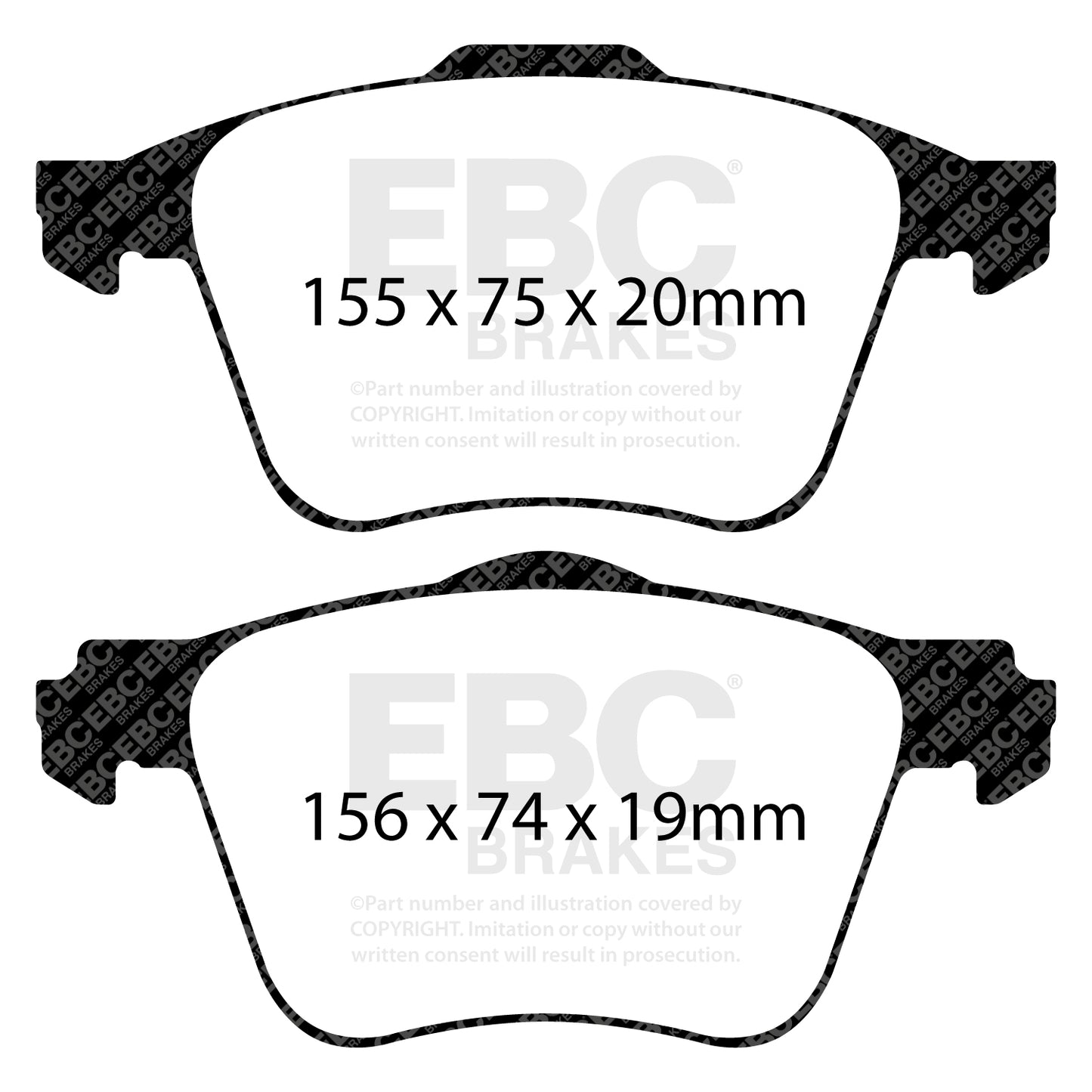 EBC Brakes Pad and Disc Full vehicle Kit (PD40K2076)
