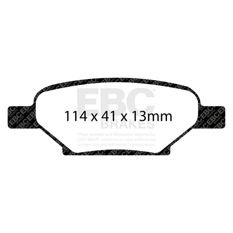 EBC Redstuff Brake Pad 3000 Series Sport Set (DP31704C)