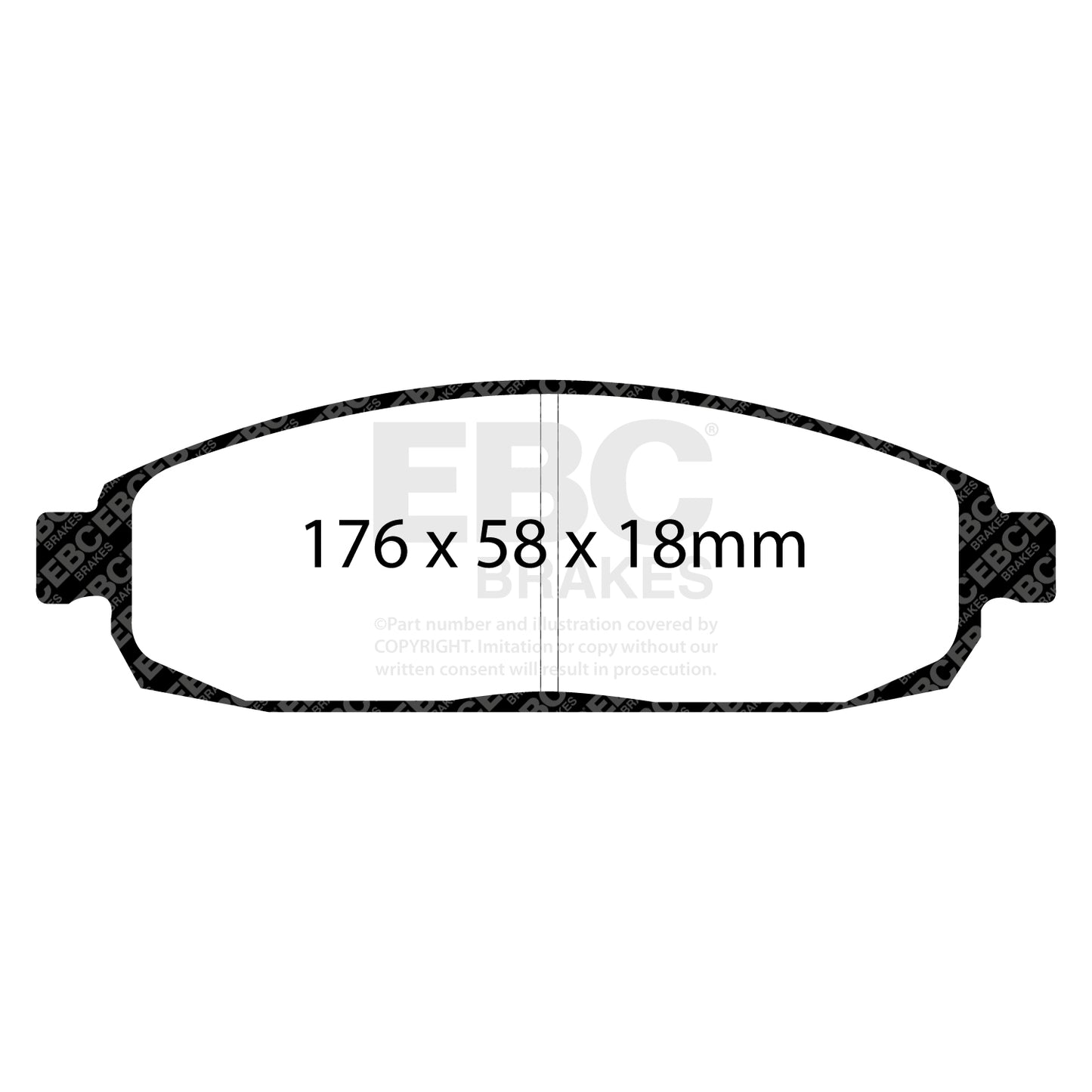 EBC Greenstuff 6000 Series Truck and SUV Brake Pad Set (DP61732)