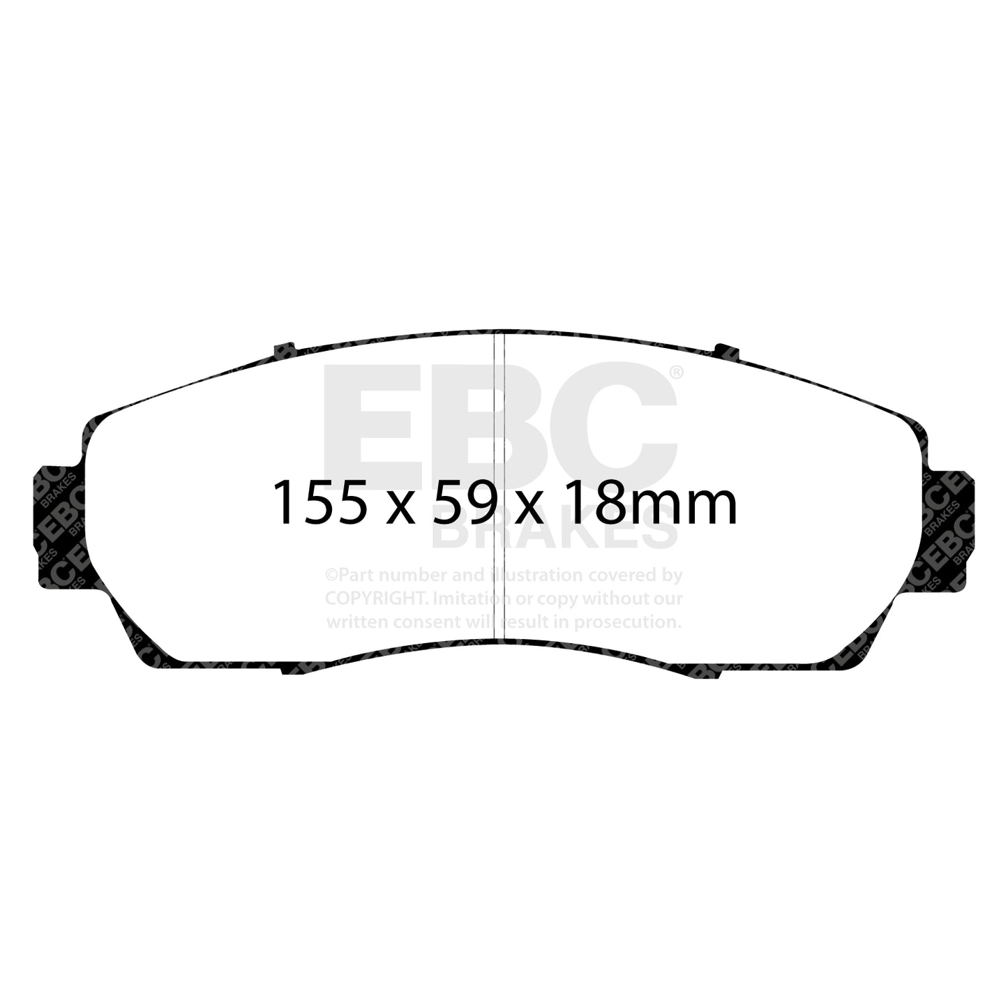 EBC ED Brake Pad Light Truck, Jeep and SUV Set (ED91743)