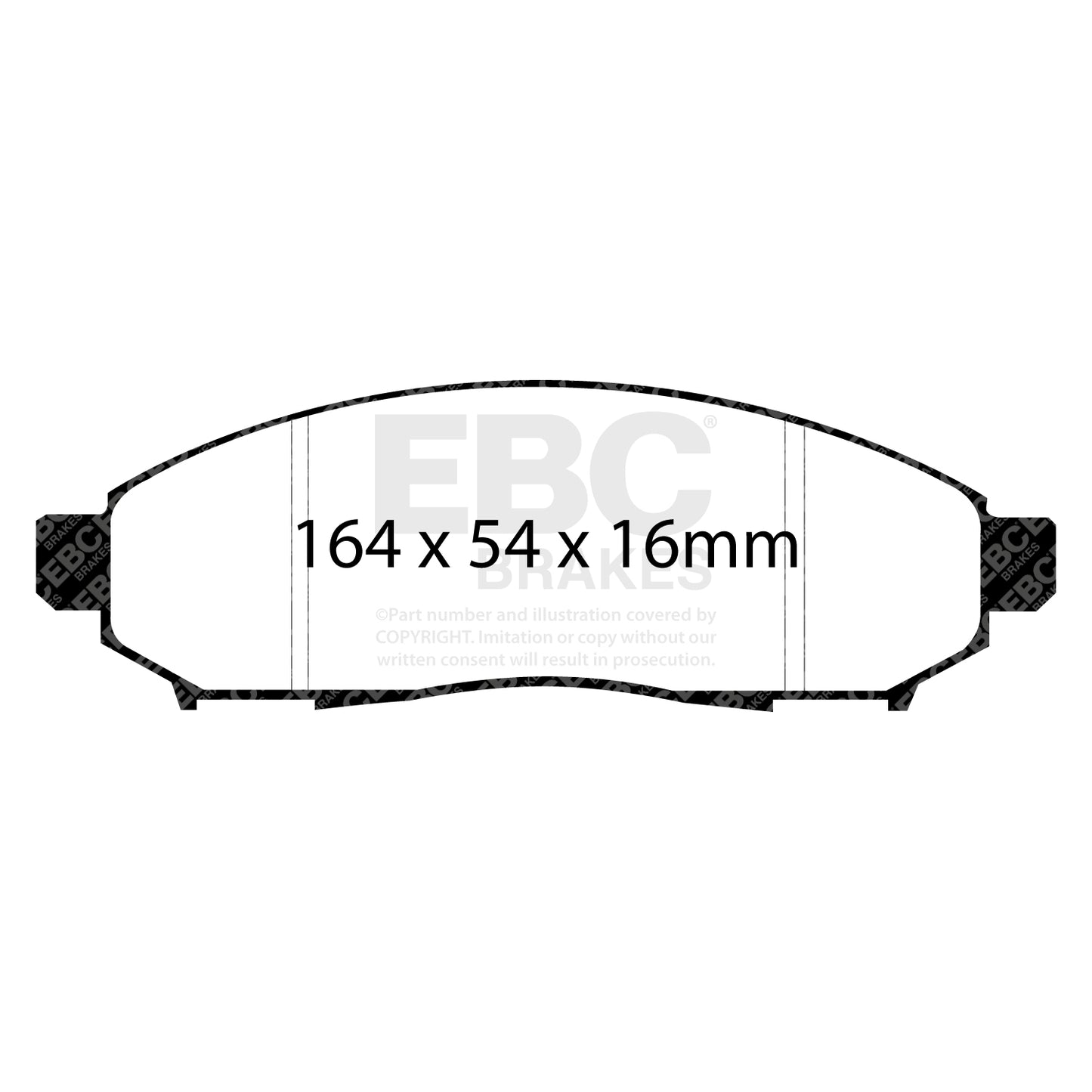 EBC Ultimax OE Replacement Brake Pad Set (DP1747)