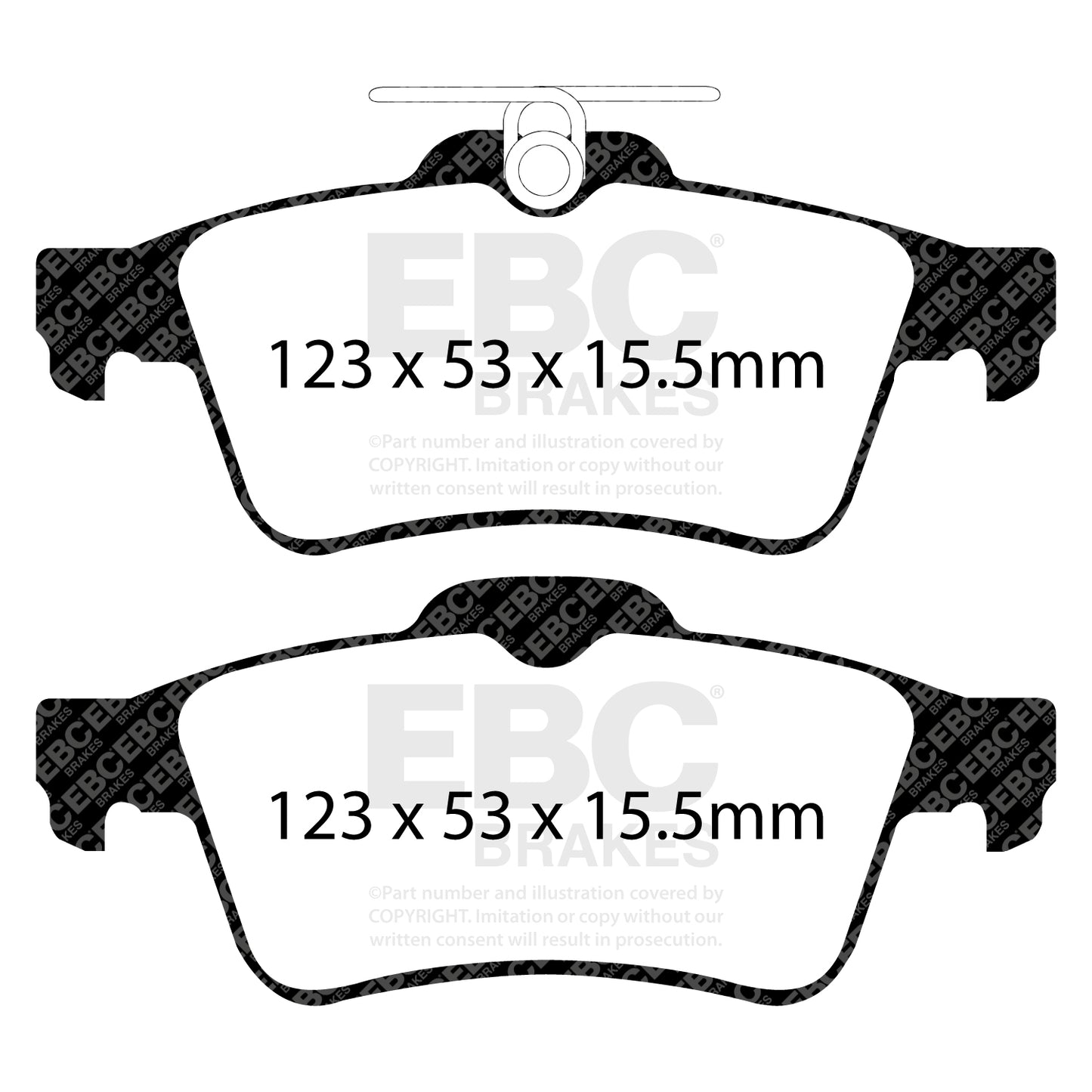 EBC Greenstuff 6000 Series Truck and SUV Brake Pad Set (DP61749)