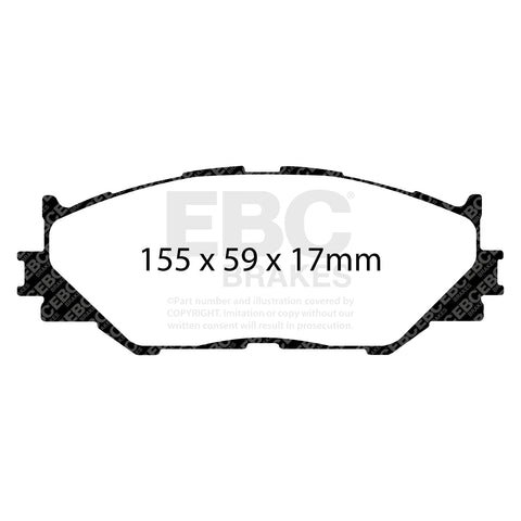 EBC Brakes Pad and Disc Full vehicle Kit (PD40K1076)