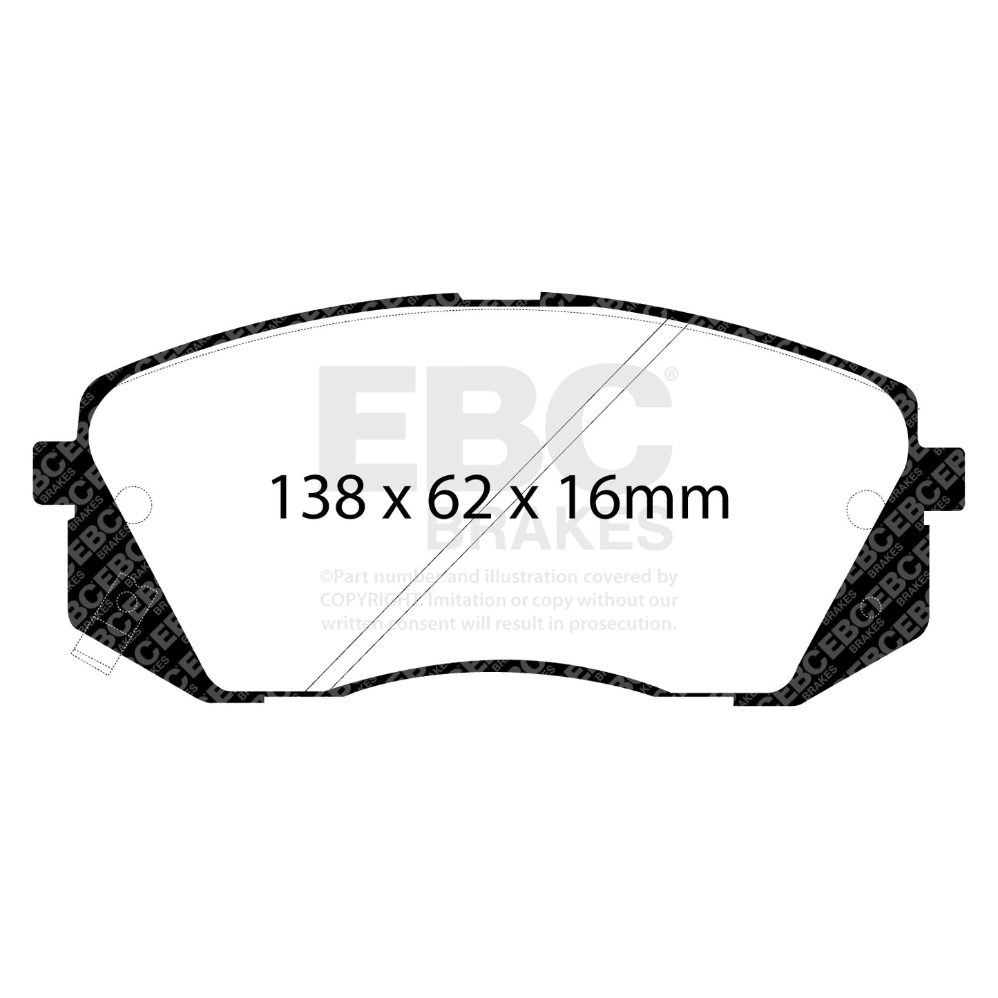 EBC Greenstuff 2000 Series Sport Brake Pad Set (DP21809)