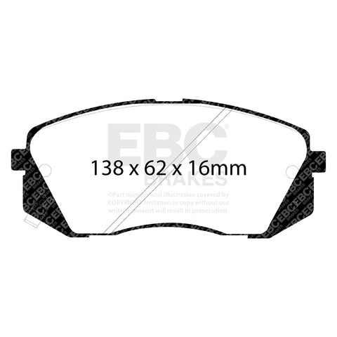 EBC Greenstuff 2000 Series Sport Brake Pad Set (DP21809)