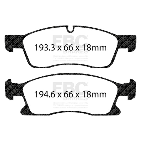 EBC Brakes Pad and Disc Full vehicle Kit (PD40K2584)