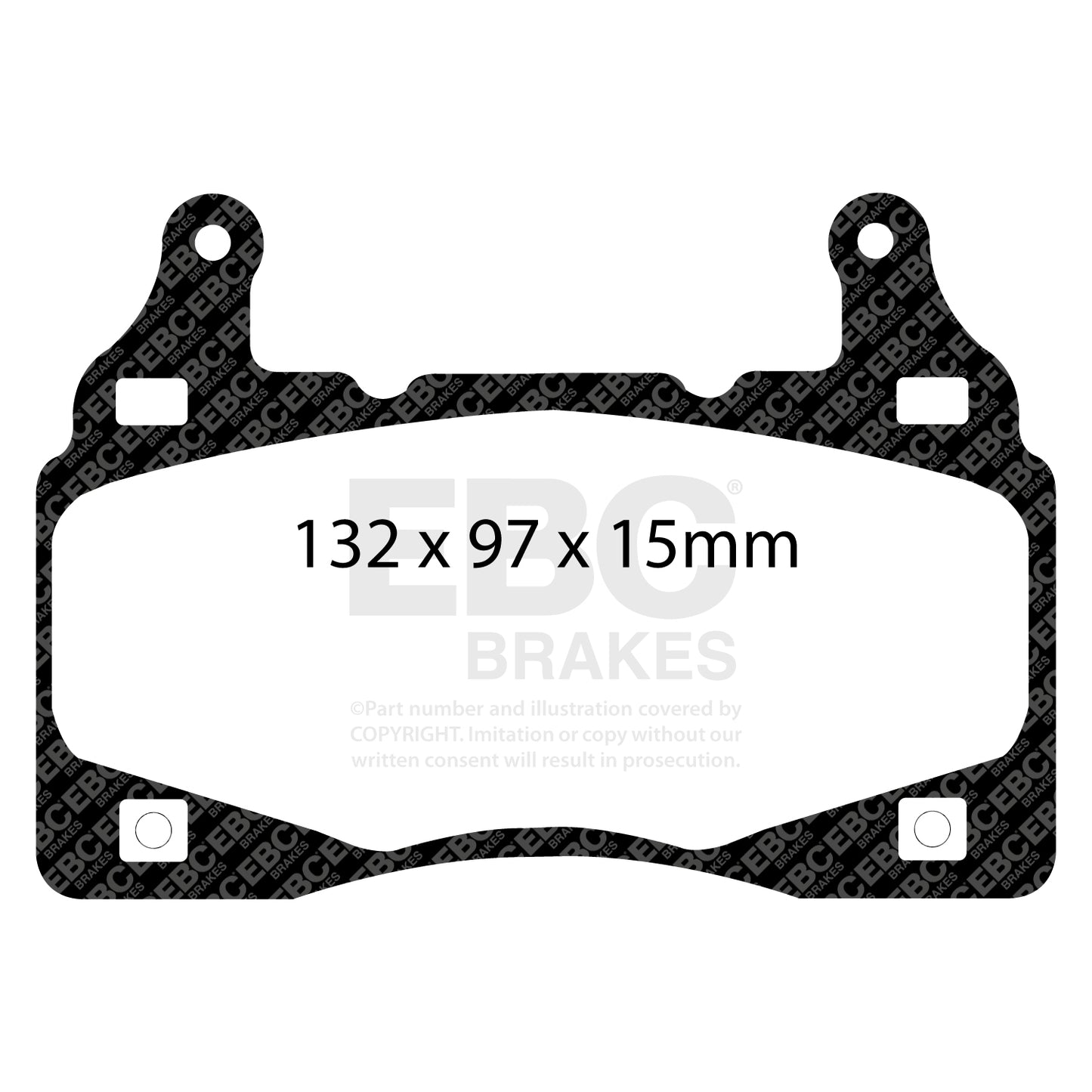 EBC Pad + 2 Piece Disc Kit P2DK017B Front