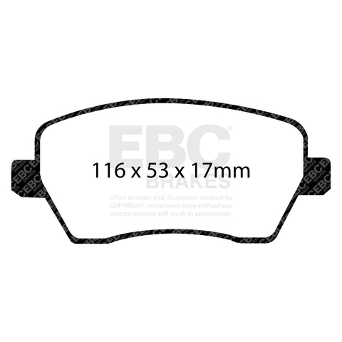 EBC Greenstuff 2000 Series Sport Brake Pad Set (DP21903)