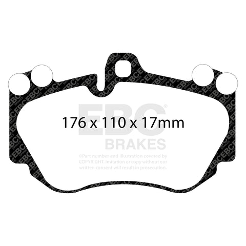 EBC Redstuff 3000 Series Sport Brake Pad Set (DP31905C)