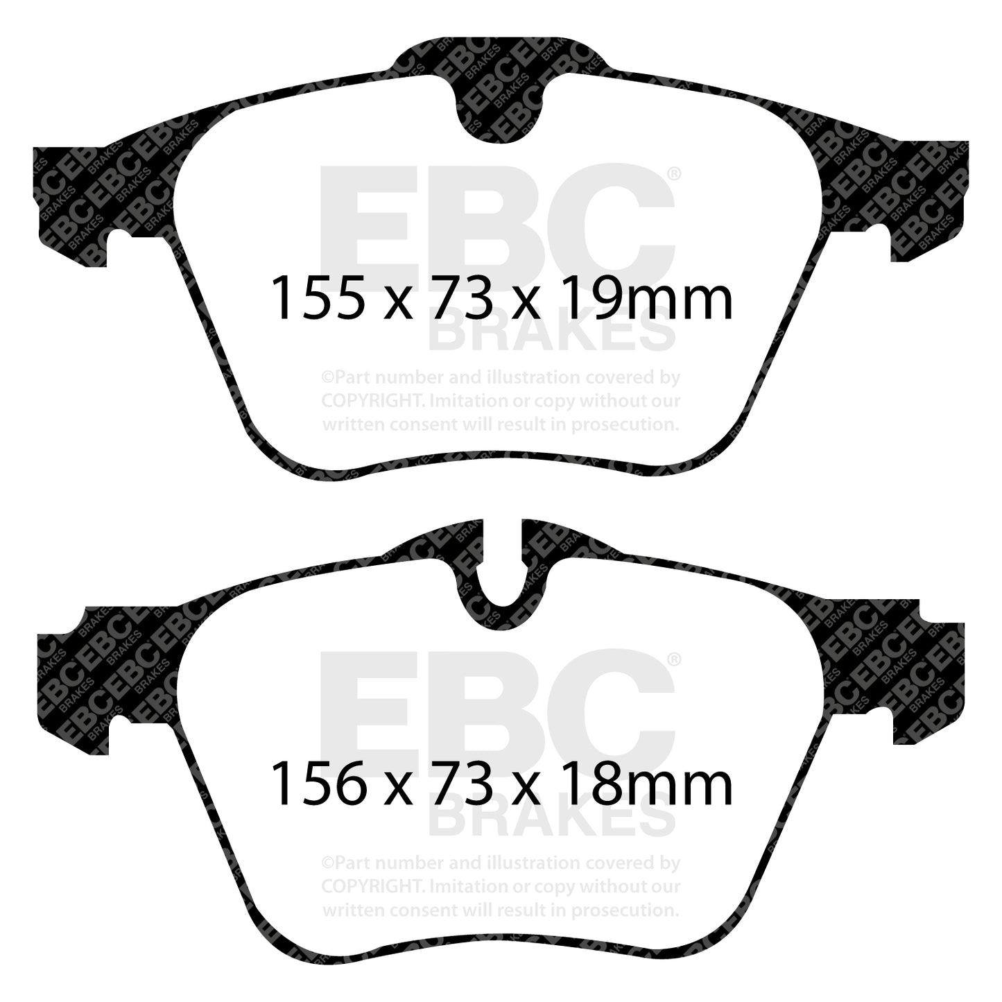 EBC Redstuff 3000 Series Sport Brake Pad Set (DP31912C)