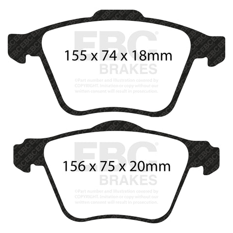 EBC Brakes Pad and Disc Kit (PD06KF262)