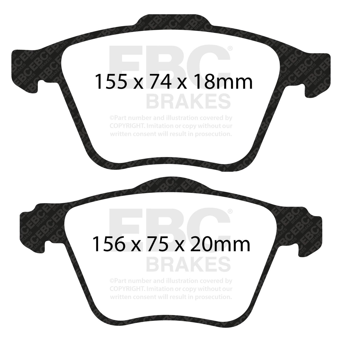 EBC Brakes Pad and Disc Full vehicle Kit (PD40K2043)