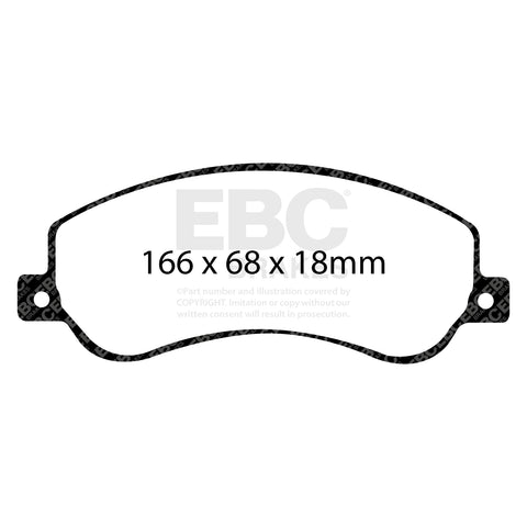 EBC Ultimax OE Replacement Brake Pad Set (DP1917)