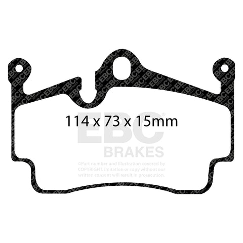 EBC Yellowstuff 4000 Series Street and Track Brake Pad Set (DP41920R)