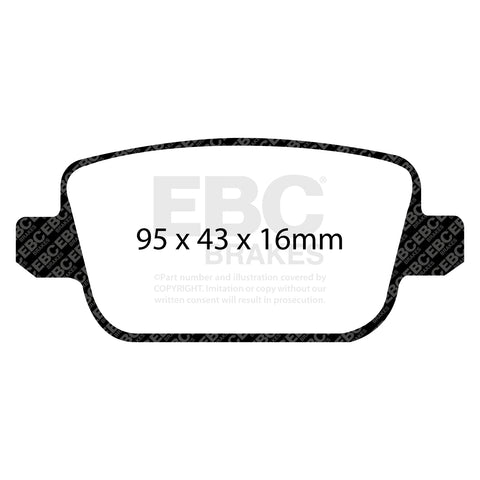 EBC Redstuff 3000 Series Sport Brake Pad Set (DP31933C)