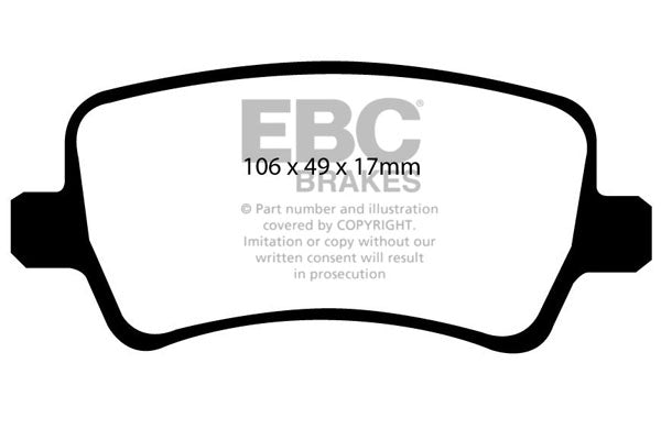 EBC Greenstuff 6000 Series Truck and SUV Brake Pad Set (DP61934)