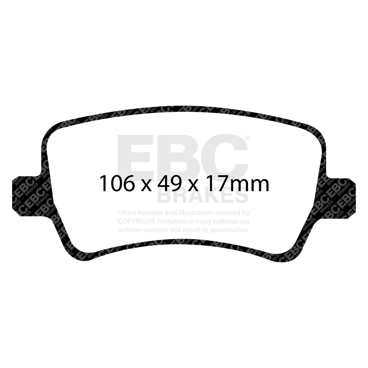 EBC Yellowstuff 4000 Series Street and Track Brake Pad Set (DP41934R)