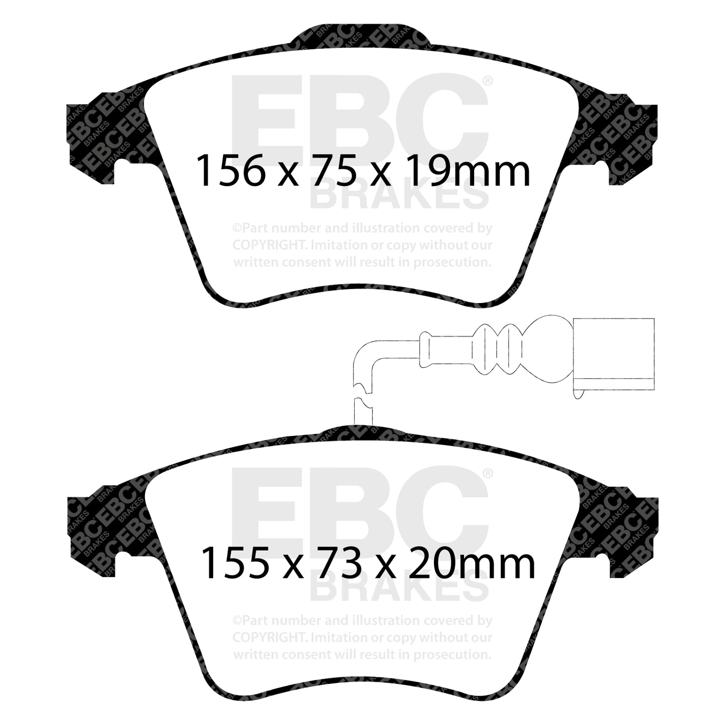 EBC Brakes Pad and Disc Kit (PD08KF604)
