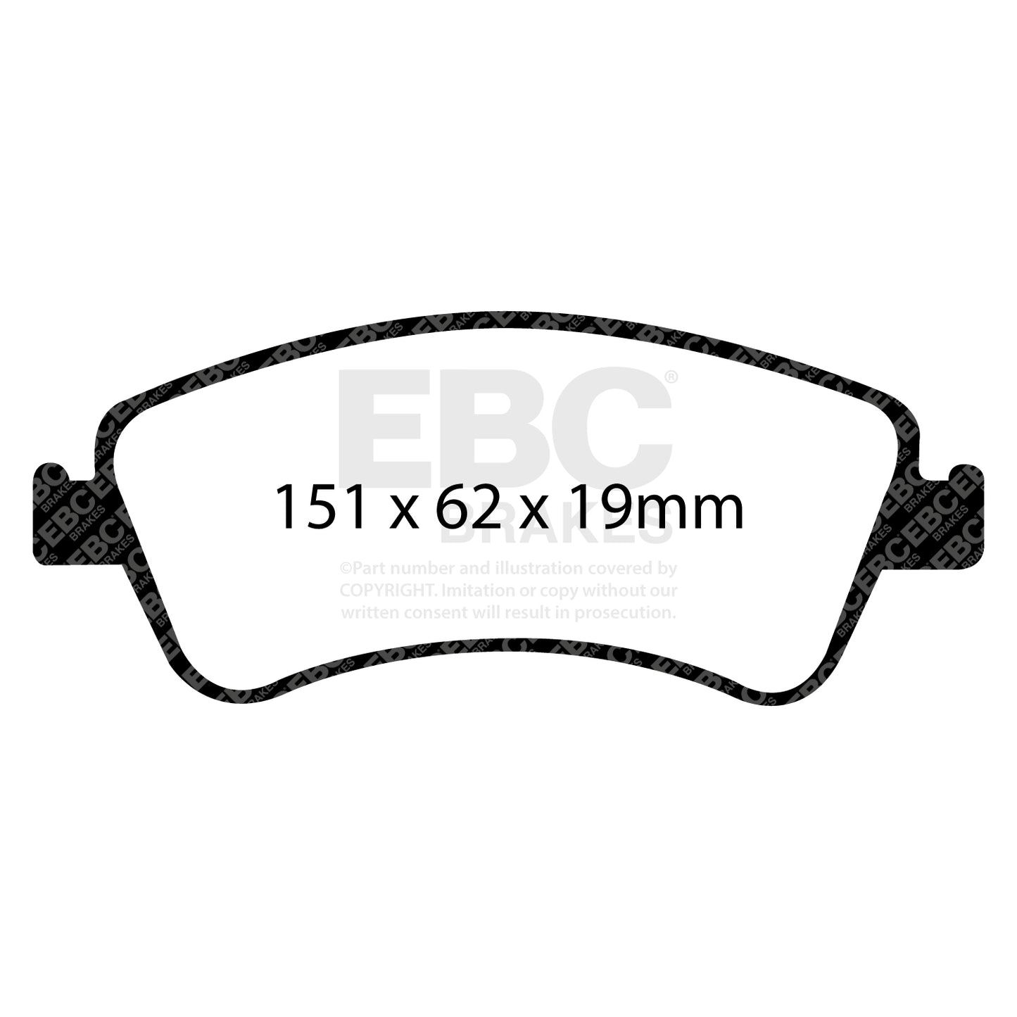 EBC Ultimax OE Replacement Brake Pad Set (DP1950)