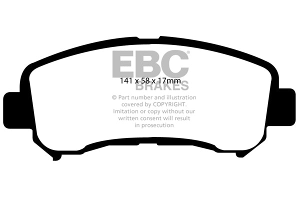 EBC Greenstuff 2000 Series Sport Brake Pad Set (DP21954)