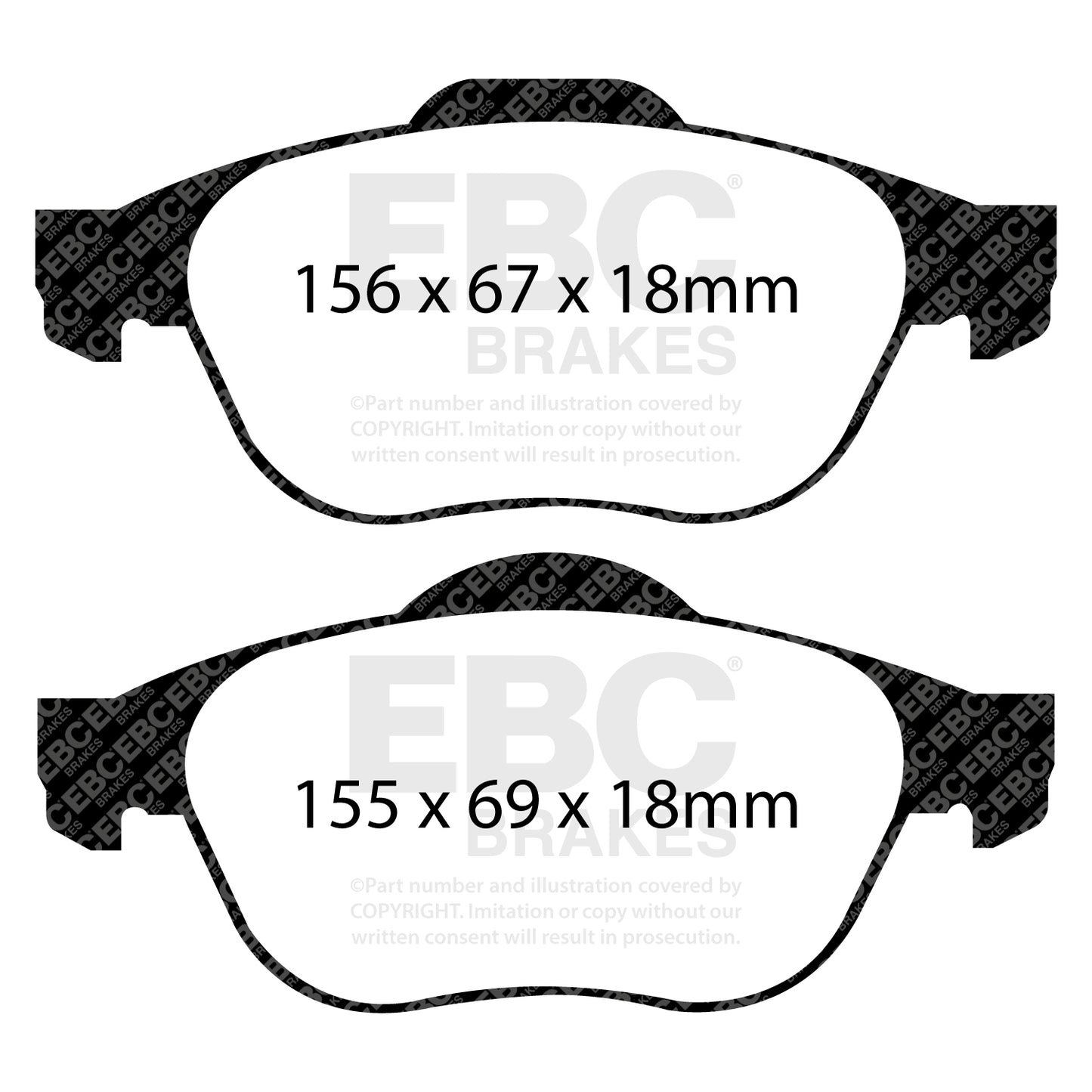EBC Brakes Pad and Disc Full vehicle Kit (PD40K1567)
