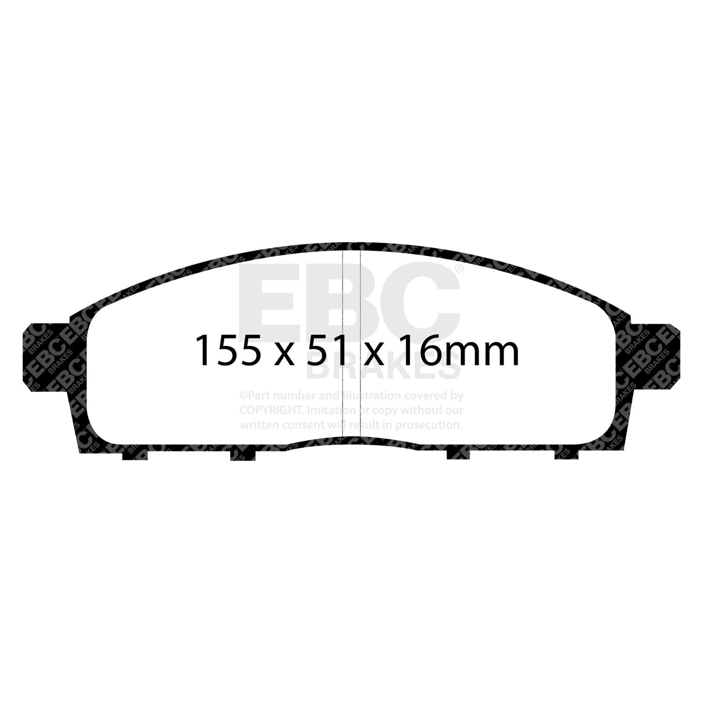 EBC Ultimax OE Replacement Brake Pad Set (DP1963)