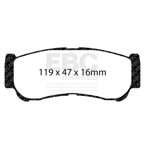 EBC Greenstuff 6000 Series Truck and SUV Brake Pad Set (DP61982)