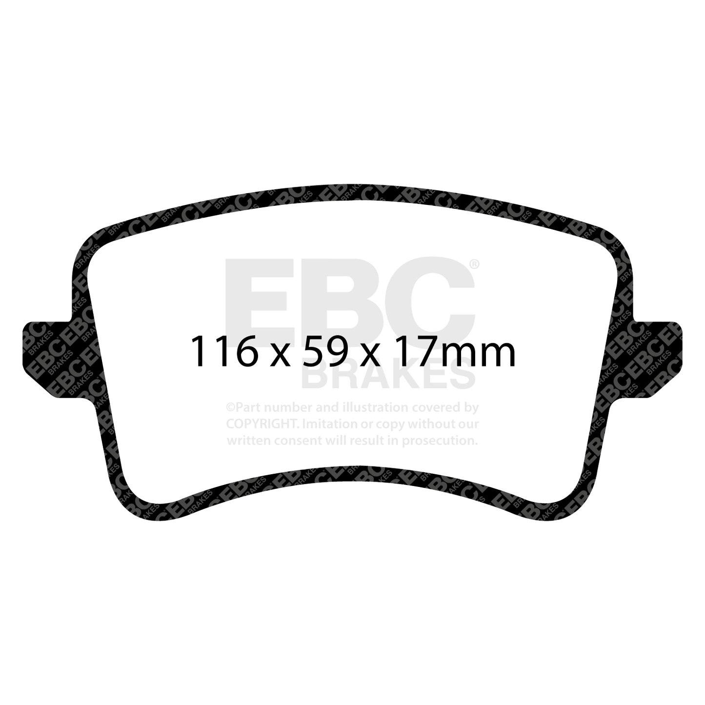 EBC Yellowstuff 4000 Series Street and Track Brake Pad Set (DP41988R)