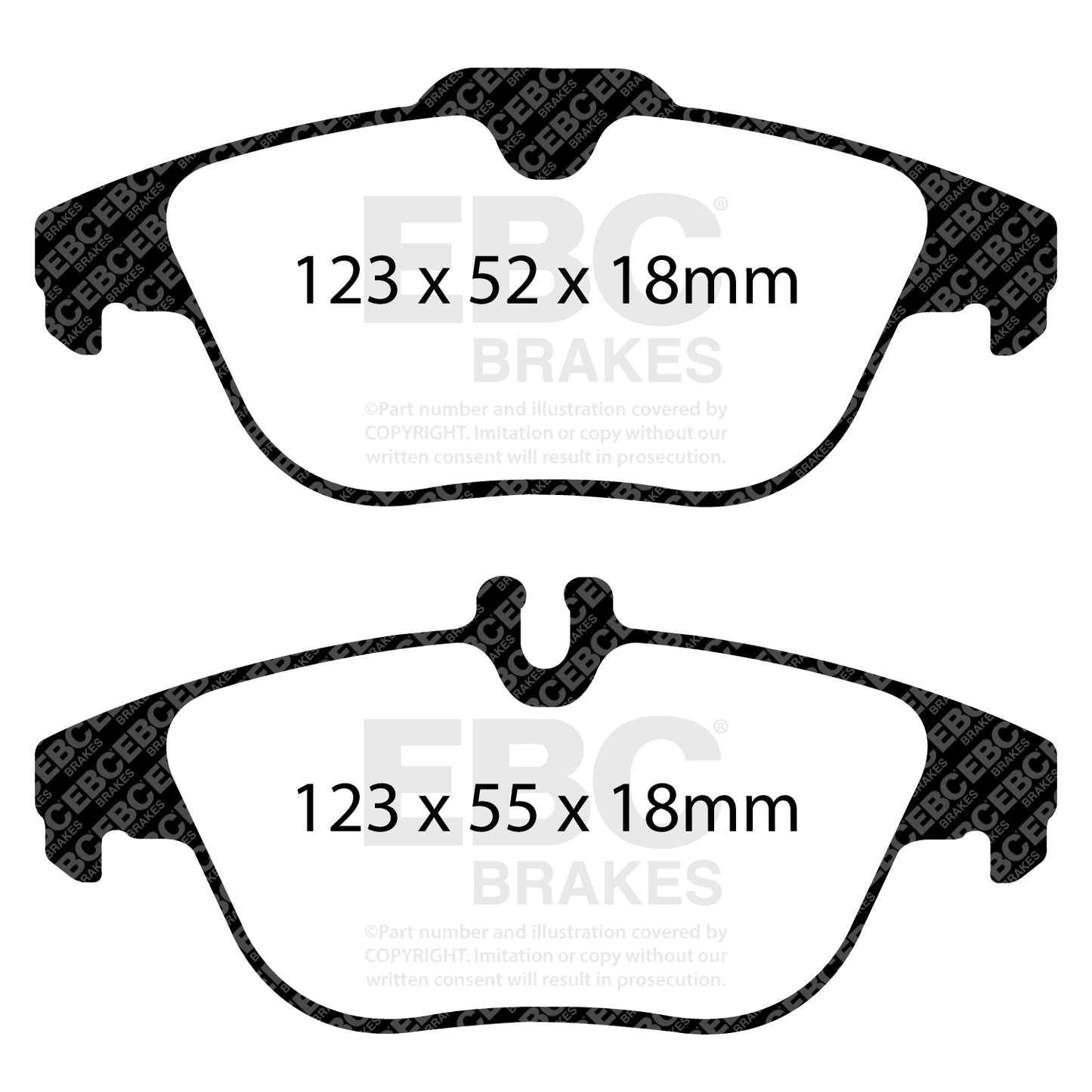 EBC Yellowstuff 4000 Series Street and Track Brake Pad Set (DP41990R)