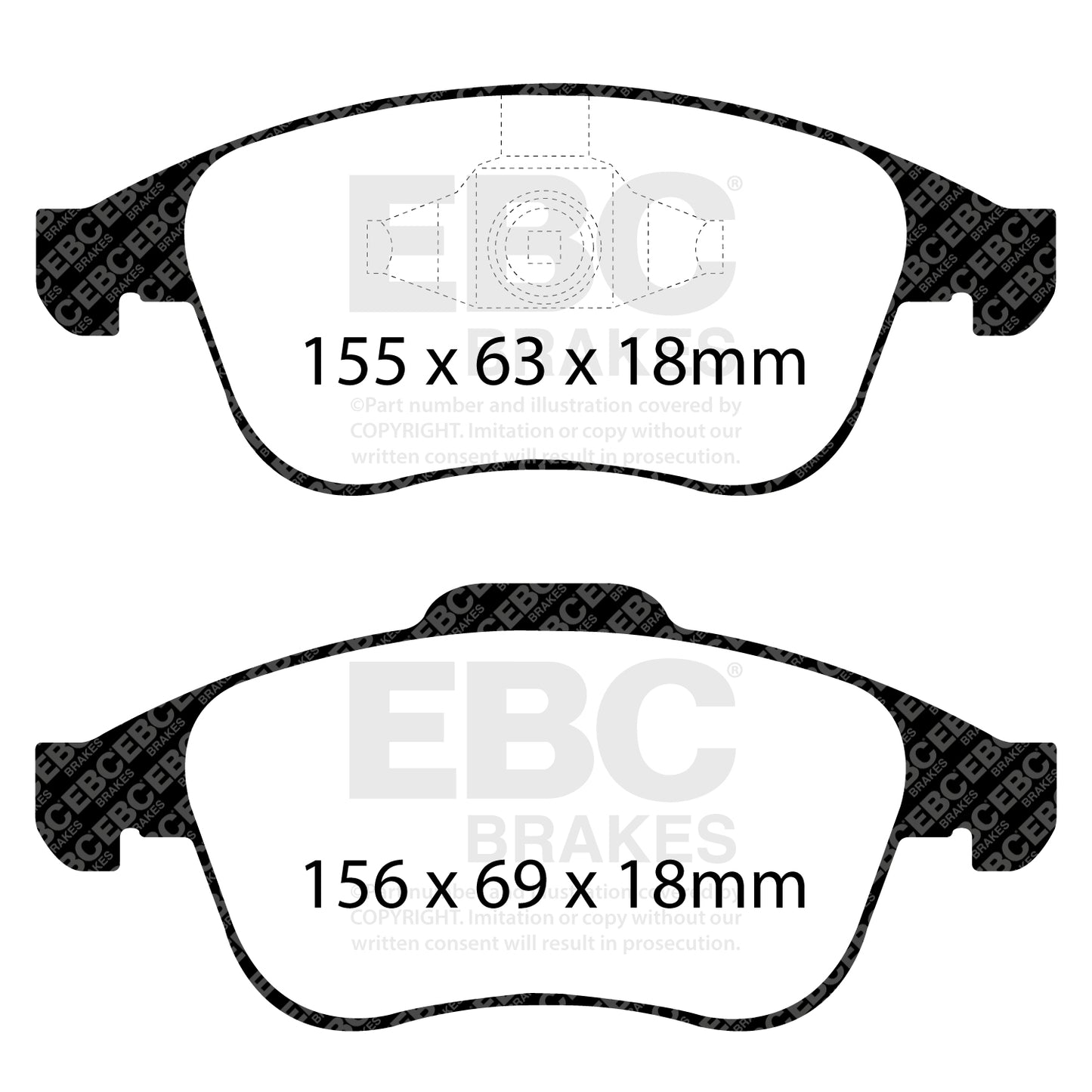 EBC Ultimax OE Replacement Brake Pad Set (DP1992)