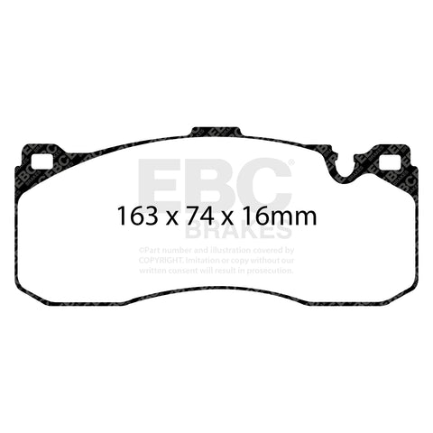 EBC Racing RP-1 Track and Race Brake Pads (DP81995RP1)